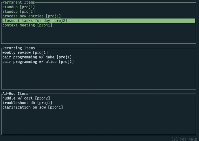 time-tracking Toggling a task in the wat interface
