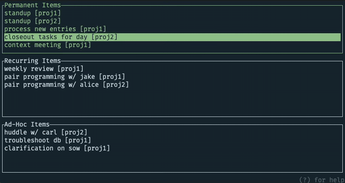 daily-view Navigating the daily view